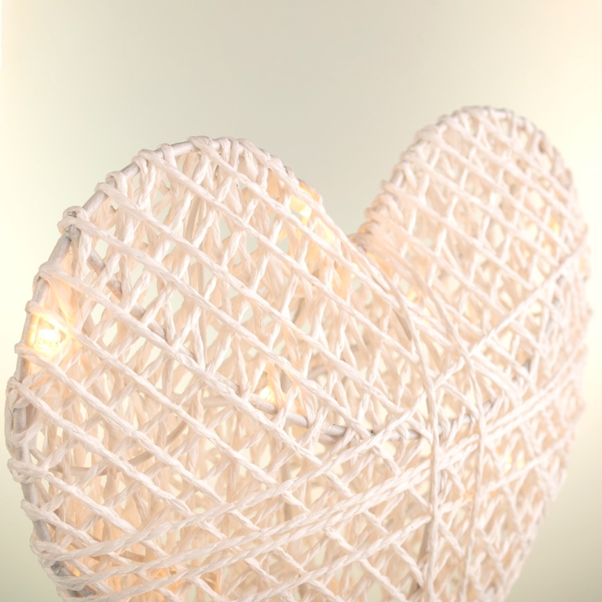 LED Decorateive Bordslampa hjärta LED/2xAA