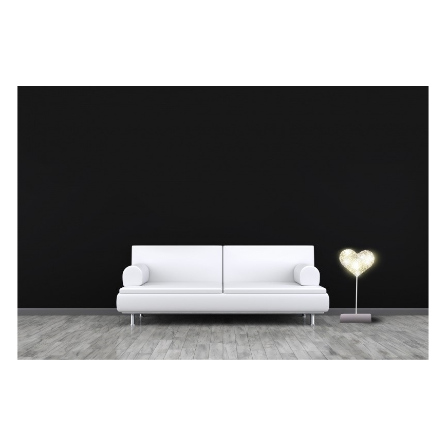 LED Decorateive Bordslampa hjärta LED/2xAA