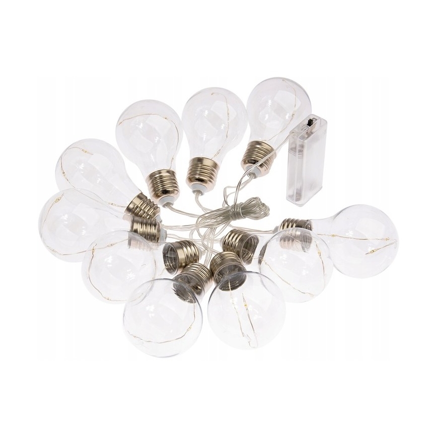 LED dekorationsslinga SMOLDER 2,1 m 10xLED/2xAA