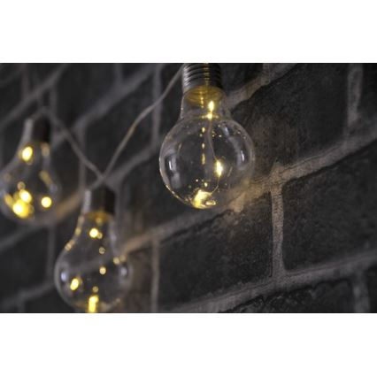 LED dekorationsslinga SMOLDER 2,1 m 10xLED/2xAA