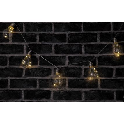 LED dekorationsslinga SMOLDER 2,1 m 10xLED/2xAA