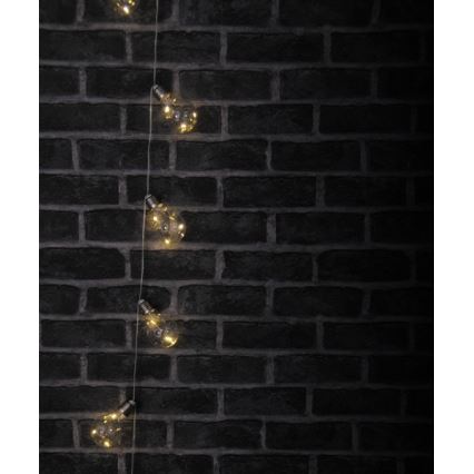 LED dekorationsslinga SMOLDER 2,1 m 10xLED/2xAA