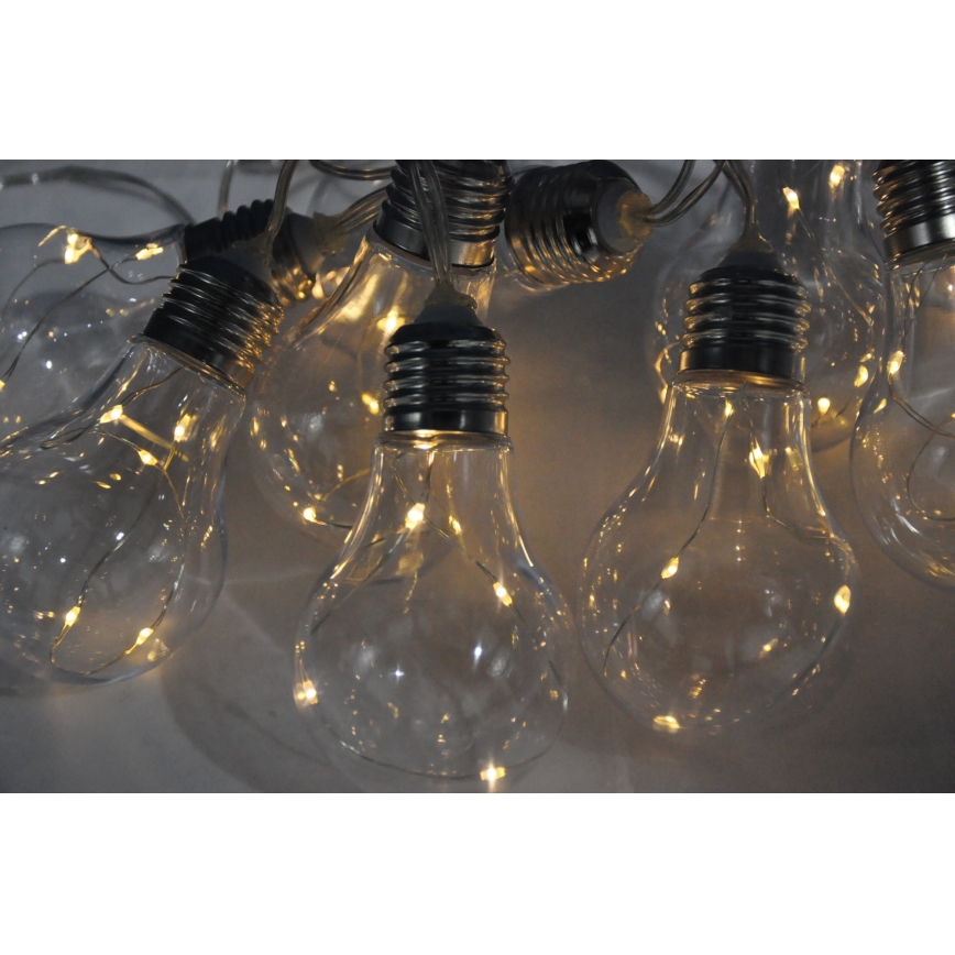 LED dekorationsslinga SMOLDER 2,1 m 10xLED/2xAA