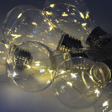LED dekorationsslinga SMOLDER 2,1 m 10xLED/2xAA