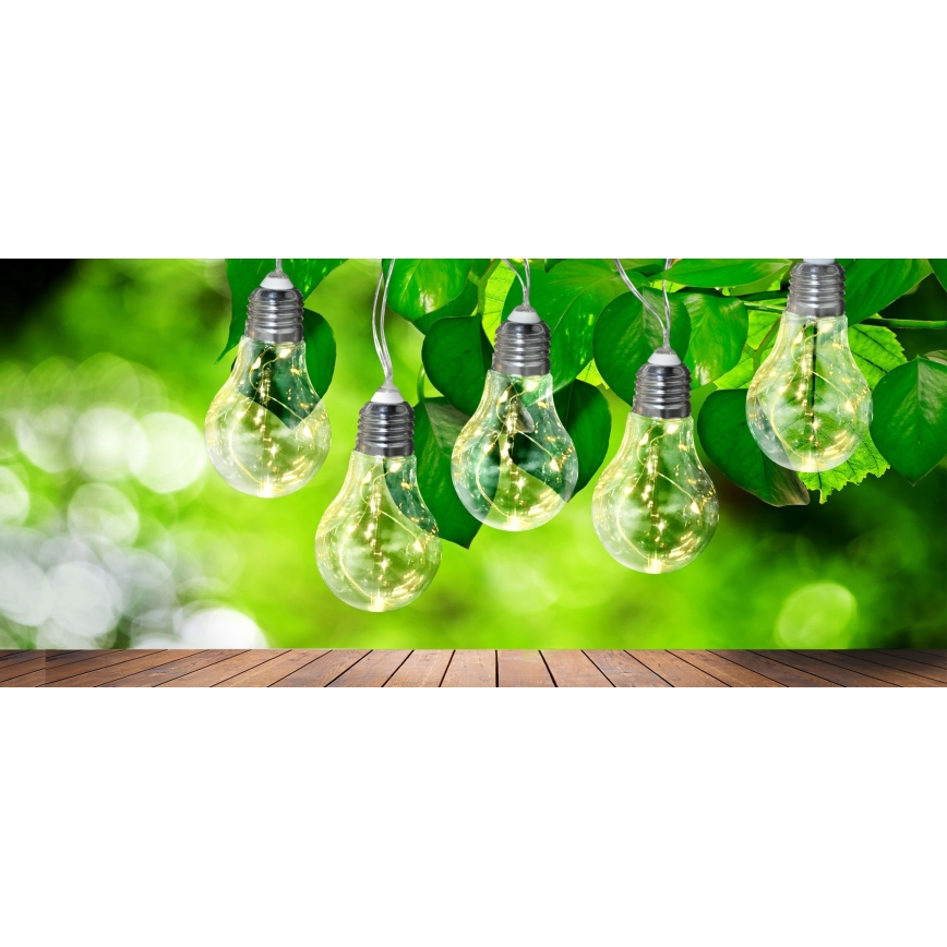 LED dekorationsslinga SMOLDER 2,1 m 10xLED/2xAA