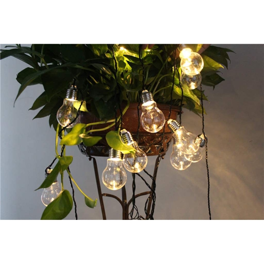 LED dekorationsslinga SMOLDER 2,1 m 10xLED/2xAA