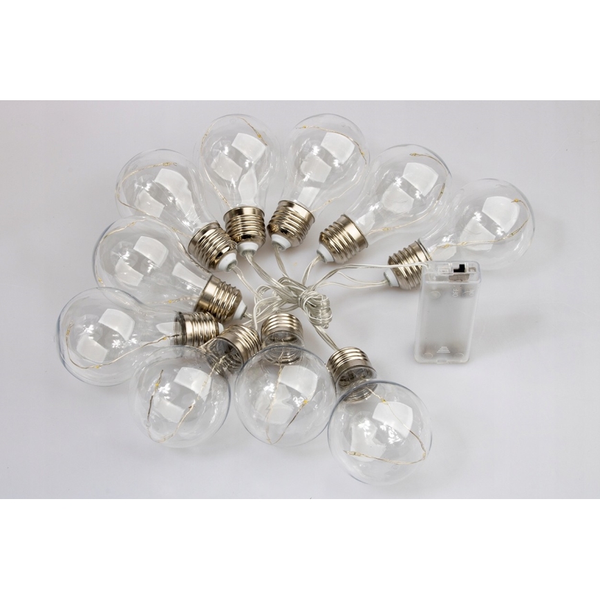LED dekorationsslinga SMOLDER 2,1 m 10xLED/2xAA