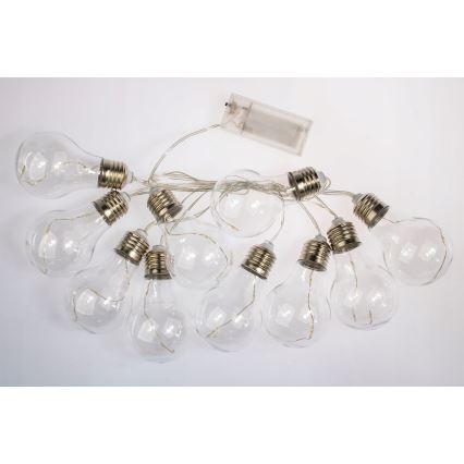 LED dekorationsslinga SMOLDER 2,1 m 10xLED/2xAA