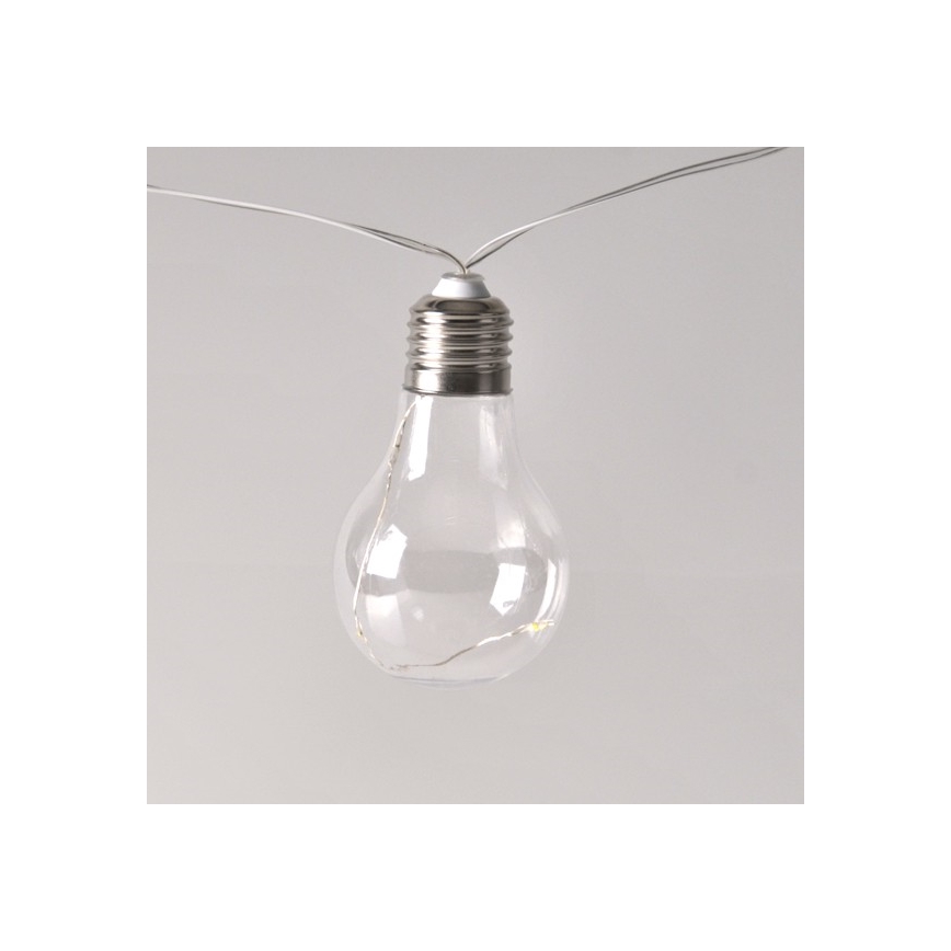 LED dekorationsslinga SMOLDER 2,1 m 10xLED/2xAA