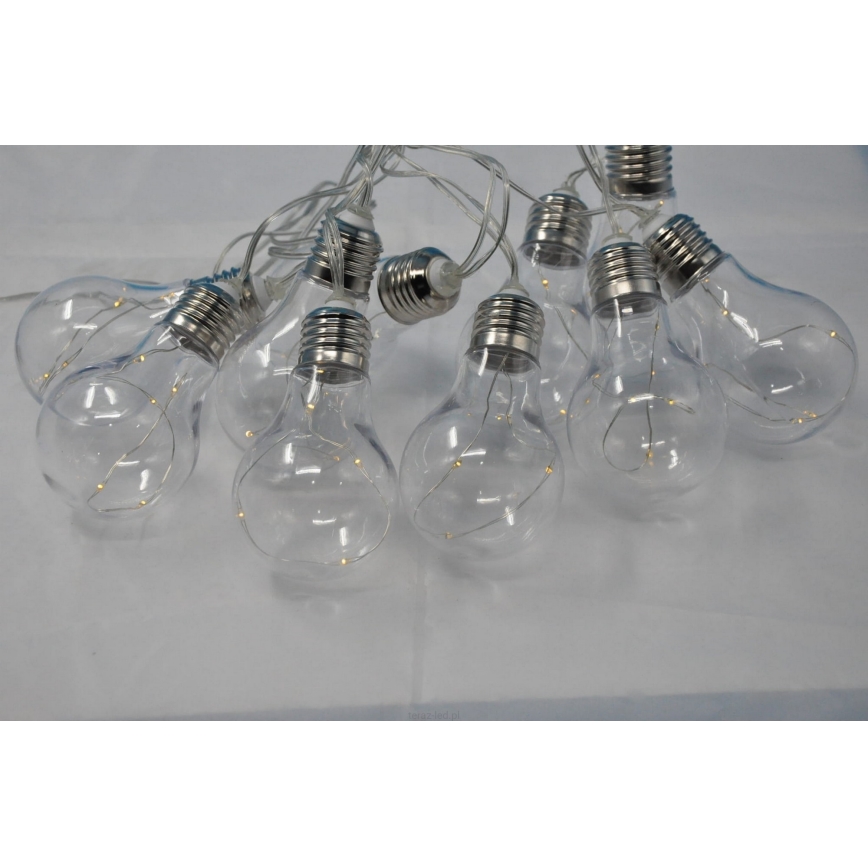 LED dekorationsslinga SMOLDER 2,1 m 10xLED/2xAA