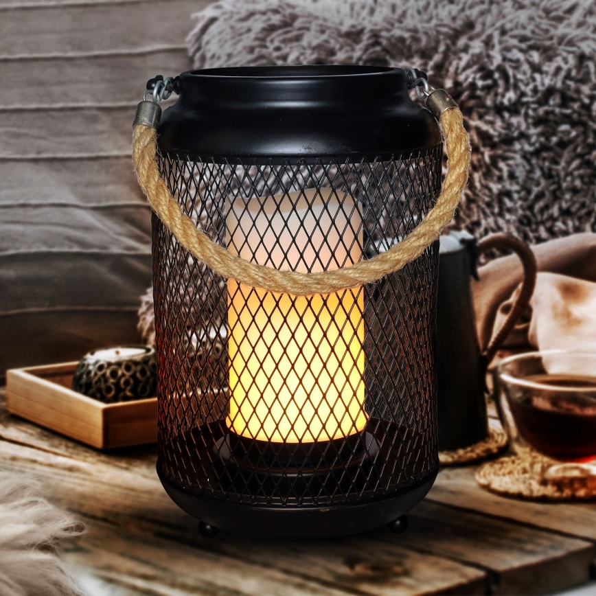 LED Dekorativ bordslampa LED/3xAA svart