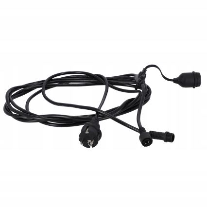 LED dekorativ ljusslinga för utomhusbruk 20xE27/1W/230V 20,94 m IP44 svart