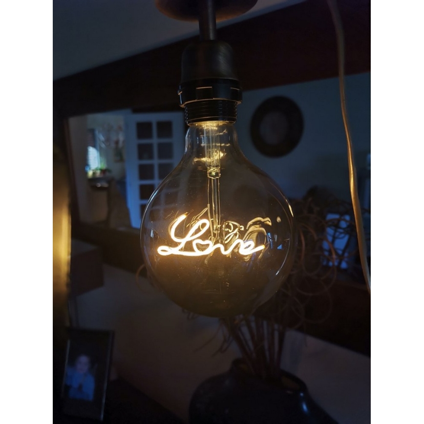LED dekorativbelysning Glödlampa FILAMENT G125 E27/5W/230V 2200K