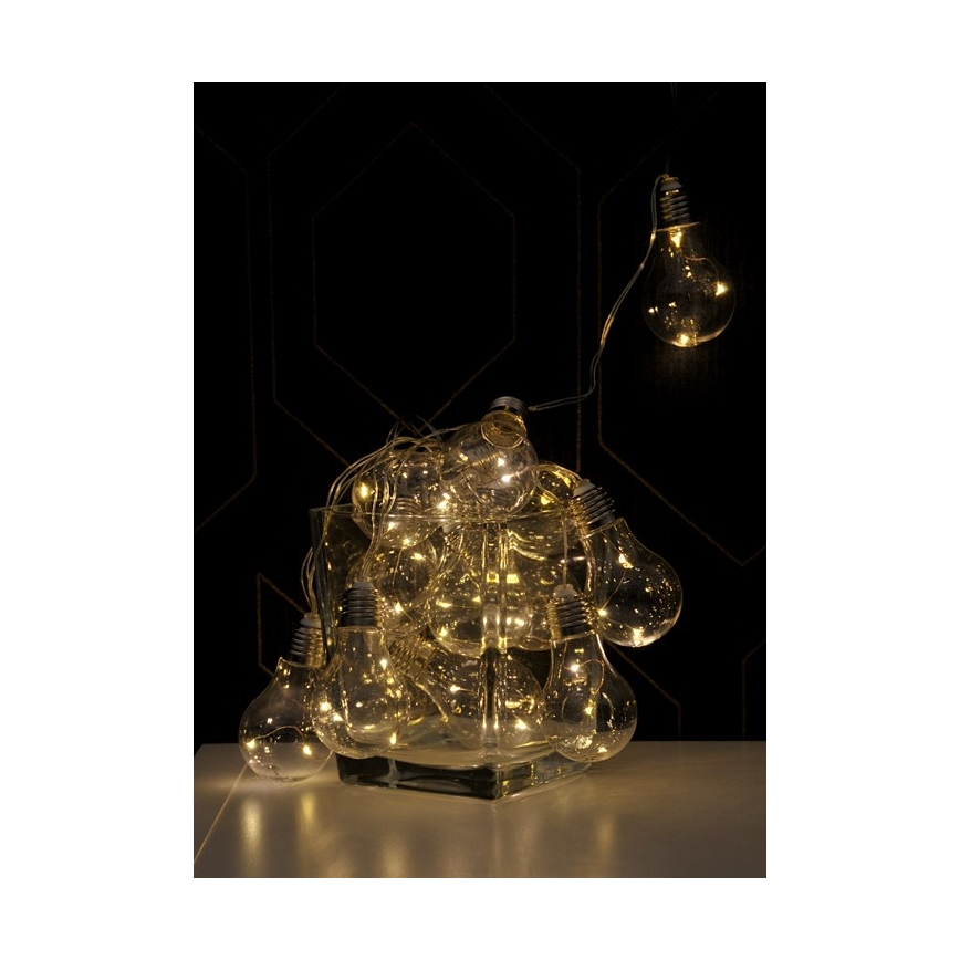 LED-dekorerad ljusslinga SMOLDER 5,3 m 20xLED/2,7W/230V