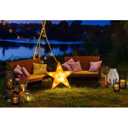 LED-dekorerad ljusslinga SMOLDER 5,3 m 20xLED/2,7W/230V