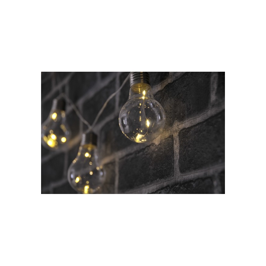 LED dekorkedja SMOLDER 2,1 m 10xLED/2xAA