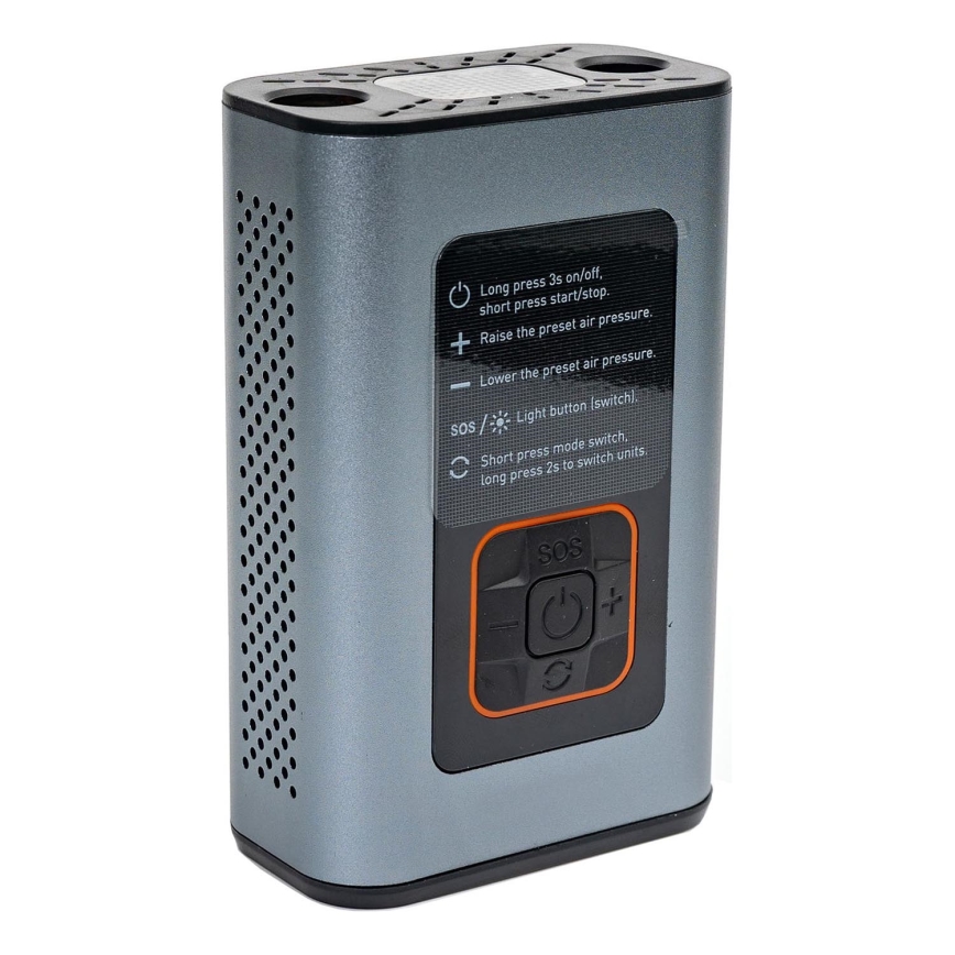 LED Digital fickkompressor 3i1 4000 mAh 5W svart