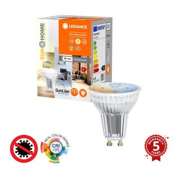 LED Dimbar antibakteriell glödlampa PAR16 GU10/4,9W/230V Wi-Fi - Ledvance