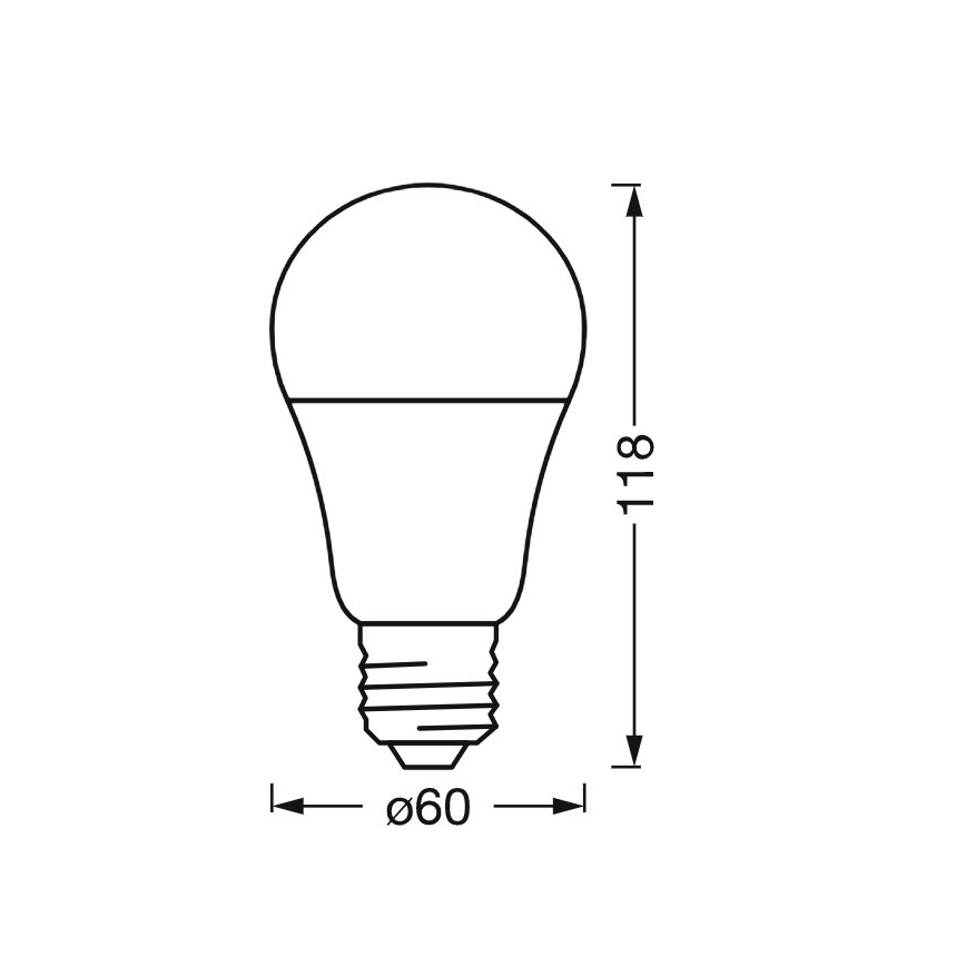 LED Dimbara antibakteriella glödlampan A40 E27/9W/230V Wi-Fi - Ledvance