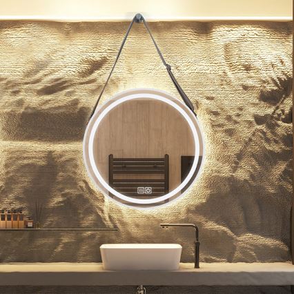 LED Dimbart badrumsspegel med uppvärmning och bakgrundsbelysning LED/20W/230V 4000K IP44