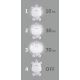 LED Dimbar Barn nattlampa  LED/2.5W/230V grå hippo