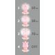 LED Dimbar Barn nattlampa  LED/2.5W/230V rosa hippo