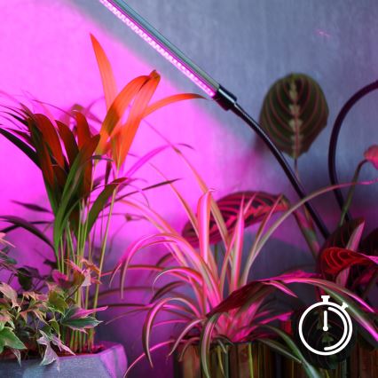 LED Dimbara flexibla bordslampa för växtodling VITARO 3xLED/10W/230V svart