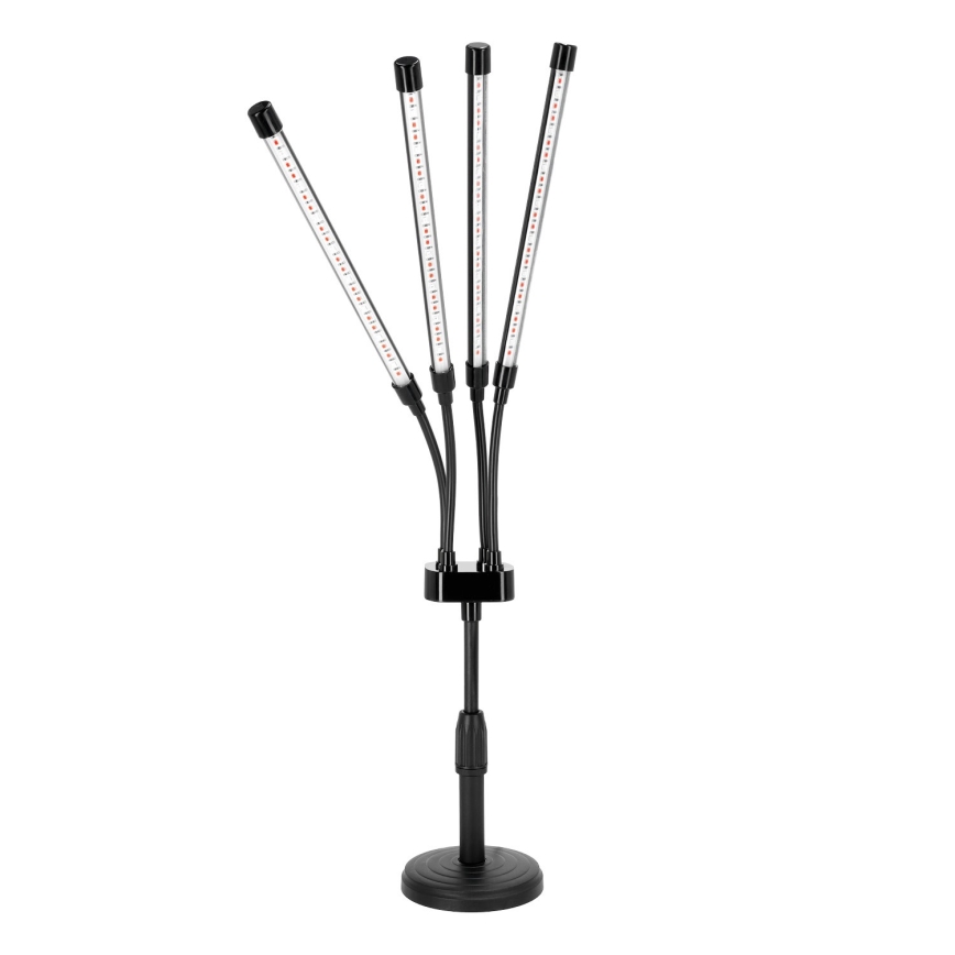 LED-dimbar flexibel bordslampa för växtodling VITARO 4xLED/10W/230V svart