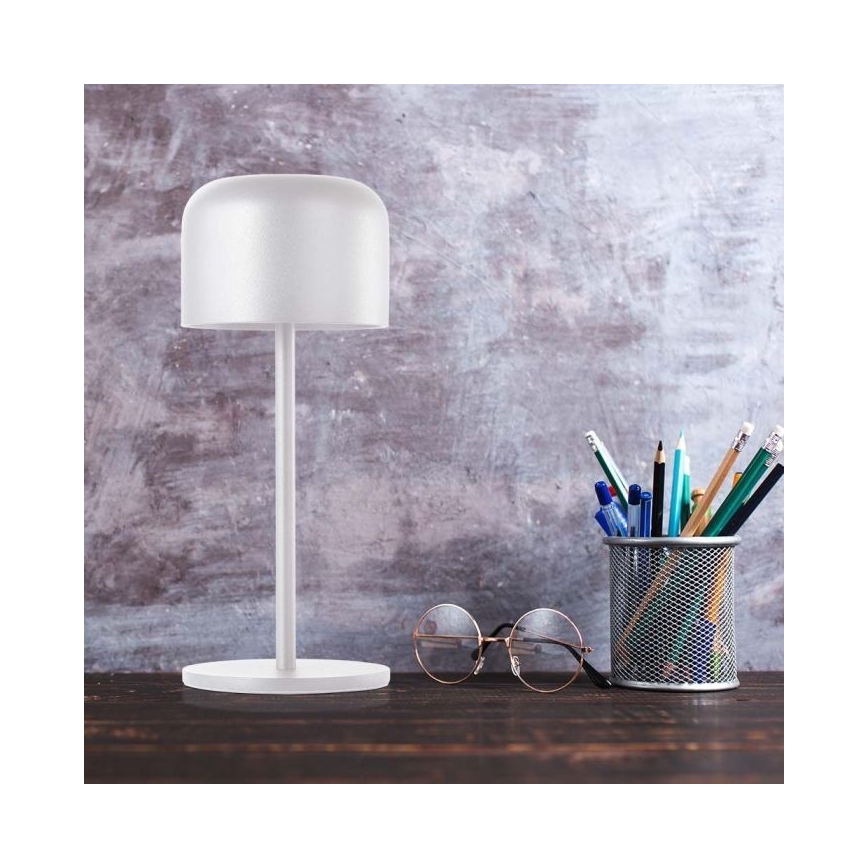 LED Dimbart uppladdningsbart touchbordslampa LED/1,5W/5V 2700-5700K IP54 2200 mAh vit