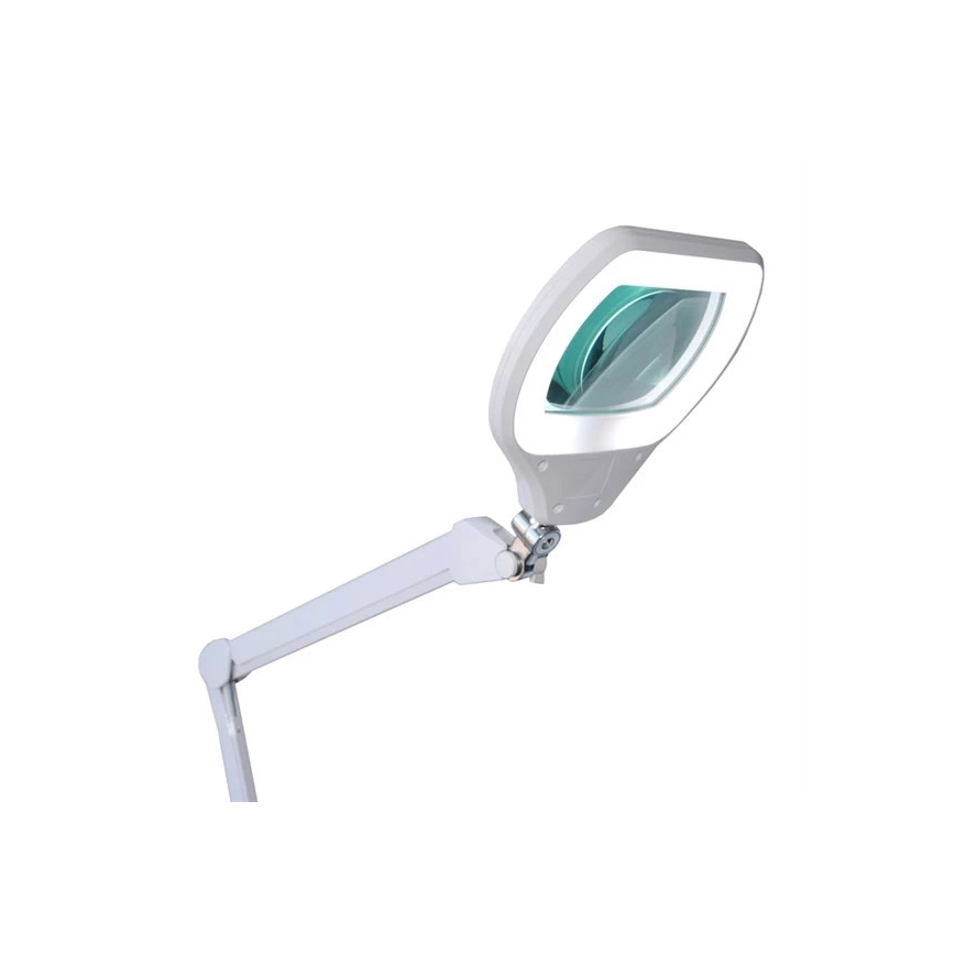 LED Dimbar bordslampa med förstoringsglas LED/12W/230V vit