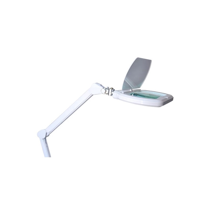 LED Dimbar bordslampa med förstoringsglas LED/12W/230V vit