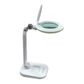 LED dimbar bordslampa med förstoringsglas LED/7W/230V 6500K vit