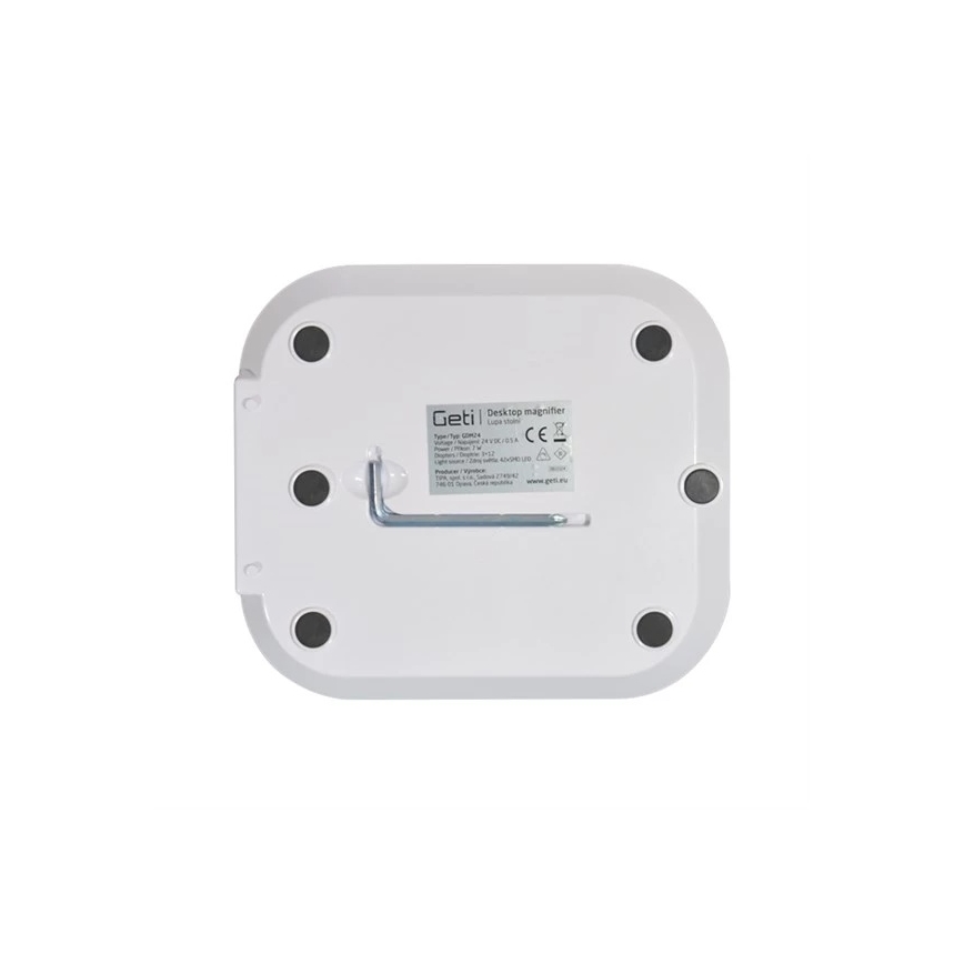 LED dimbar bordslampa med förstoringsglas LED/7W/230V 6500K vit