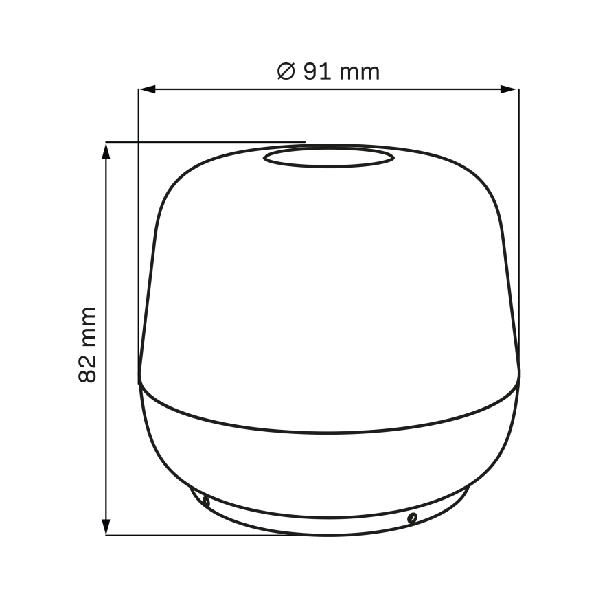LED Dimbart Touch Utomhusbordslampa SAMBA LED/1,2W/5V USB 1200 mAh IP44 grön