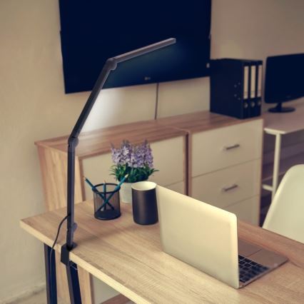 LED Dimbar bordslampa TENUIX FOLD LED/20W/230V 3000-6500K svart