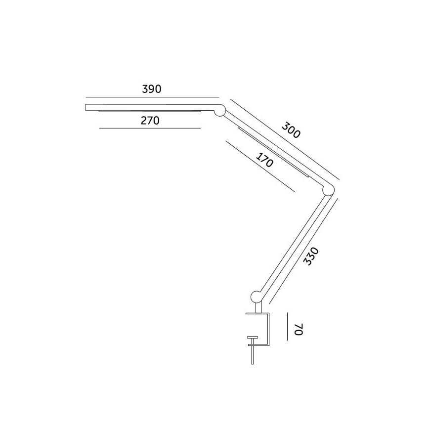 LED Dimbar bordslampa TENUIX FOLD LED/20W/230V 3000-6500K svart