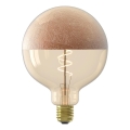 LED-dimbar filamentglödlampa med kupa G125 E27/4W/230V 1800K kopparfärgad CRI 90