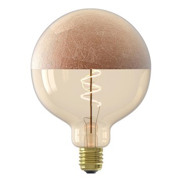 LED-dimbar filamentglödlampa med kupa G125 E27/4W/230V 1800K kopparfärgad CRI 90