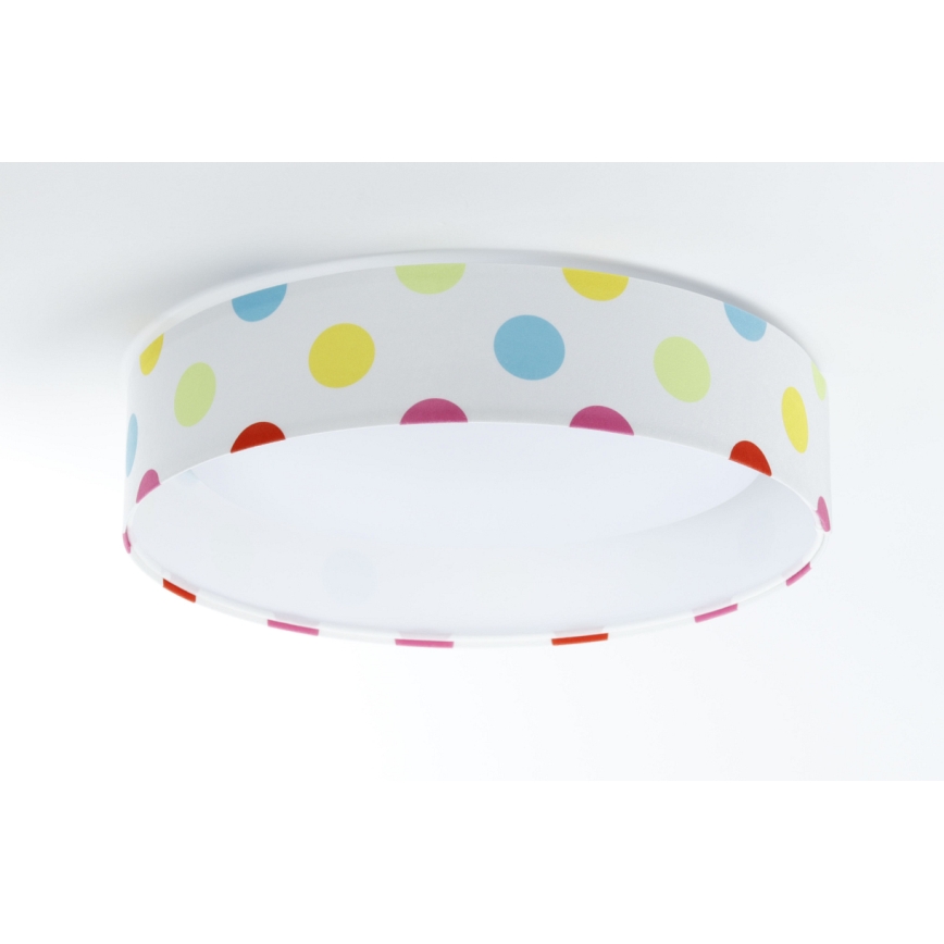 LED Dimbart barnrumstaklampa SMART GALAXY KIDS LED/24W/230V 3000-6500K färgglada prickar + fjärrkontroll