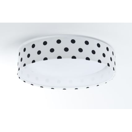 LED Dimbart barnrumstaklampa SMART GALAXY KIDS LED/24W/230V 3000-6500K prickar vit/svart + fjärrkontroll