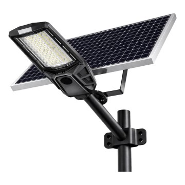 LED-dimbar gatlampa med sensor och solpanel KOBRA LED/400W/3,2V 24000 mAh IP65 antracit + fjärrkontroll