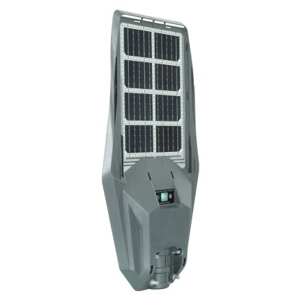 LED Dimmerbar gatulampor med solceller med rörelse- och skymningsgivare KERS LED/300W/3,2V 6500K 8000 mAh IP65 grå + fjärrkontroll