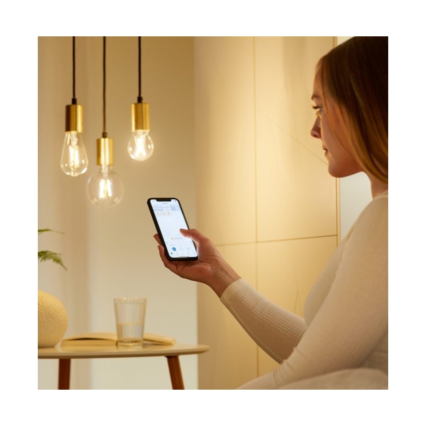 LED Dimbar glödlampa FILAMENT A60 E27/6,7W/230V 2700-6500K CRI 90 Wi-Fi - WiZ