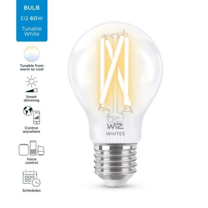 LED Dimbar glödlampa FILAMENT A60 E27/6,7W/230V 2700-6500K CRI 90 Wi-Fi - WiZ