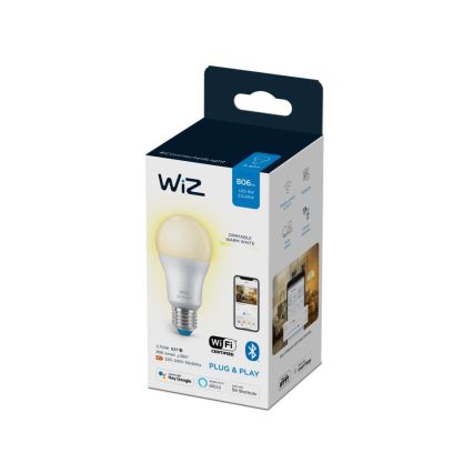 LED Dimbar glödlampa A60 E27/8W/230V 2700K CRI 90 Wi-Fi - WiZ