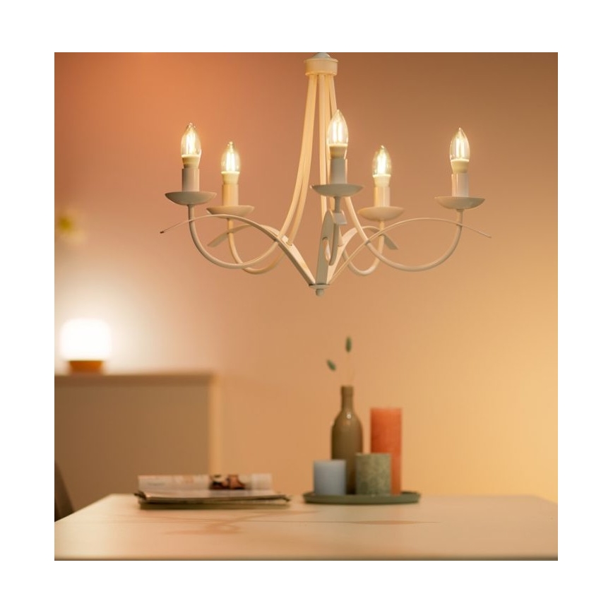 LED Dimbar glödlampa FILAMENT C35 E14/4,9W/230V 2700-6500K CRI 90 Wi-Fi - WiZ
