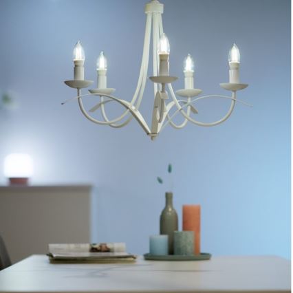 LED Dimbar glödlampa FILAMENT C35 E14/4,9W/230V 2700-6500K CRI 90 Wi-Fi - WiZ