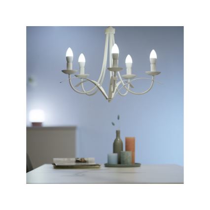 LED Dimbar glödlampa C37 E14/4,9W/230V 2700-6500K CRI 90 Wi-Fi - WiZ