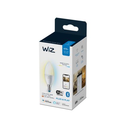 LED Dimbar glödlampa C37 E14/4,9W/230V 2700-6500K CRI 90 Wi-Fi - WiZ