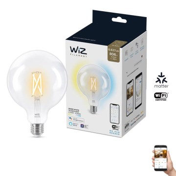 LED Dimbar glödlampa FILAMENT G125 E27/7W/230V 2700-6500K CRI 90 Wi-Fi - WiZ